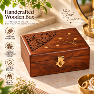 Handcrafted Wooden Jewellery Box