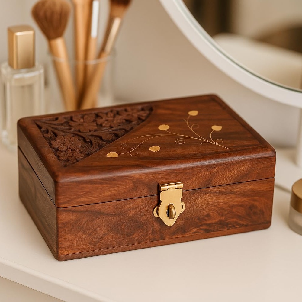 Handcrafted Wooden Jewellery Box