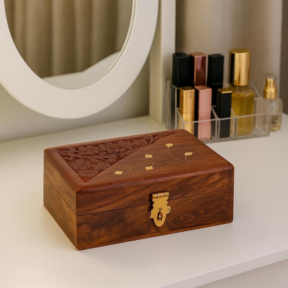Handcrafted Wooden Jewellery Box