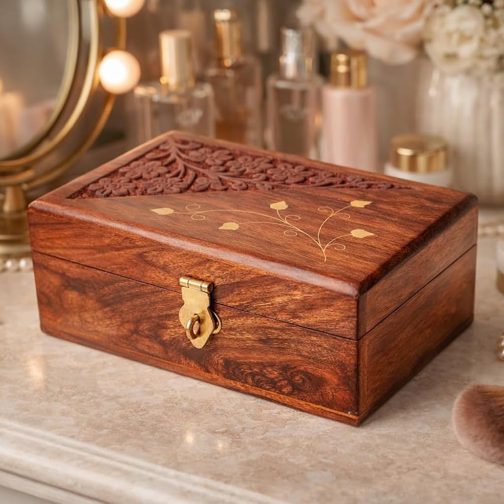 Handcrafted Wooden Jewellery Box