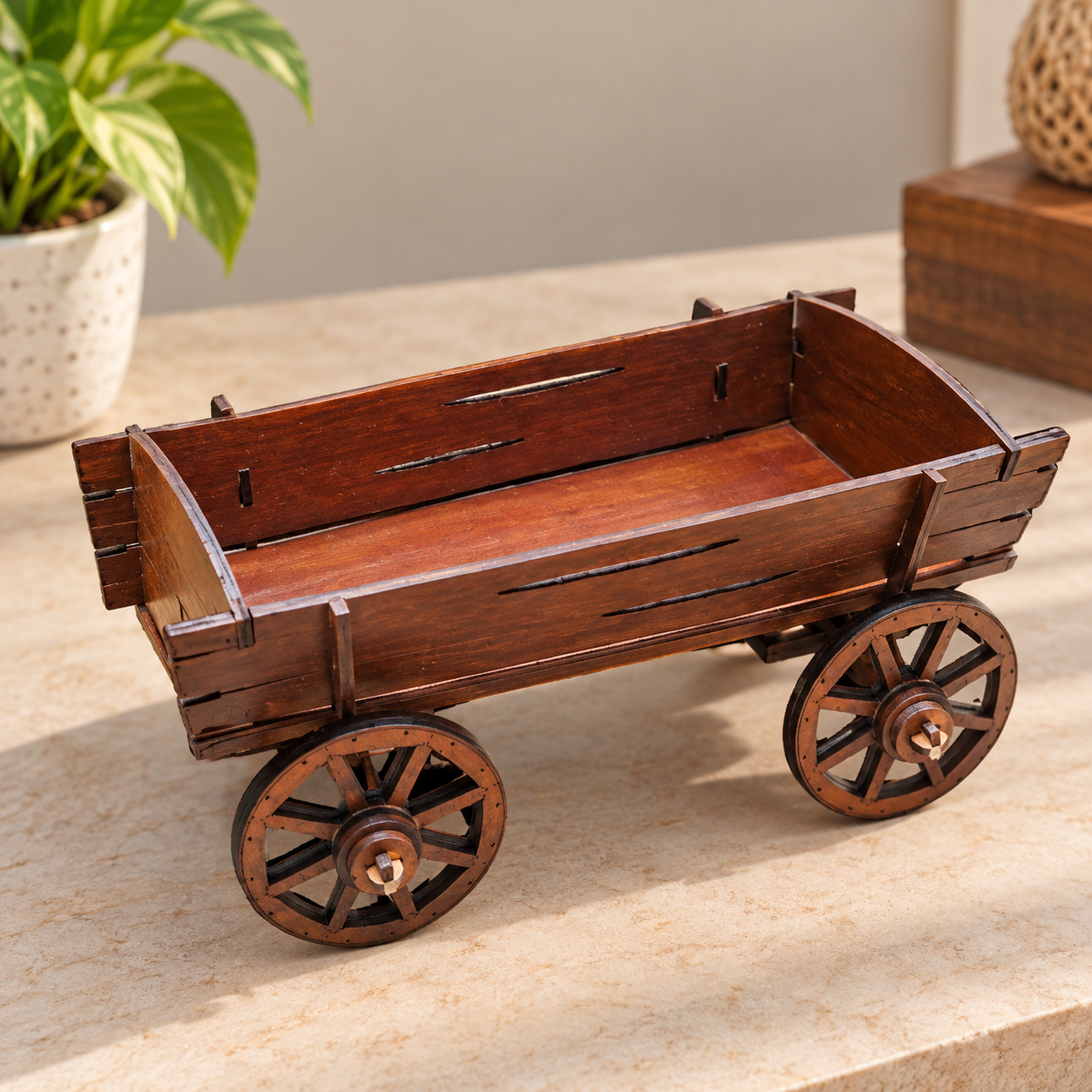 Wooden Wagon Tray