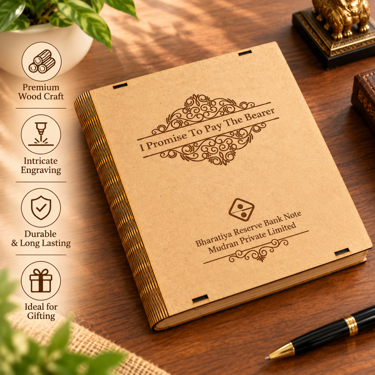 Wooden Money Gift Box