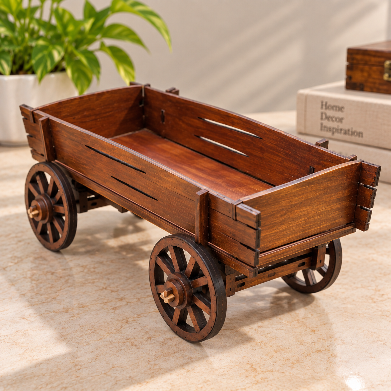 Wooden Wagon Tray