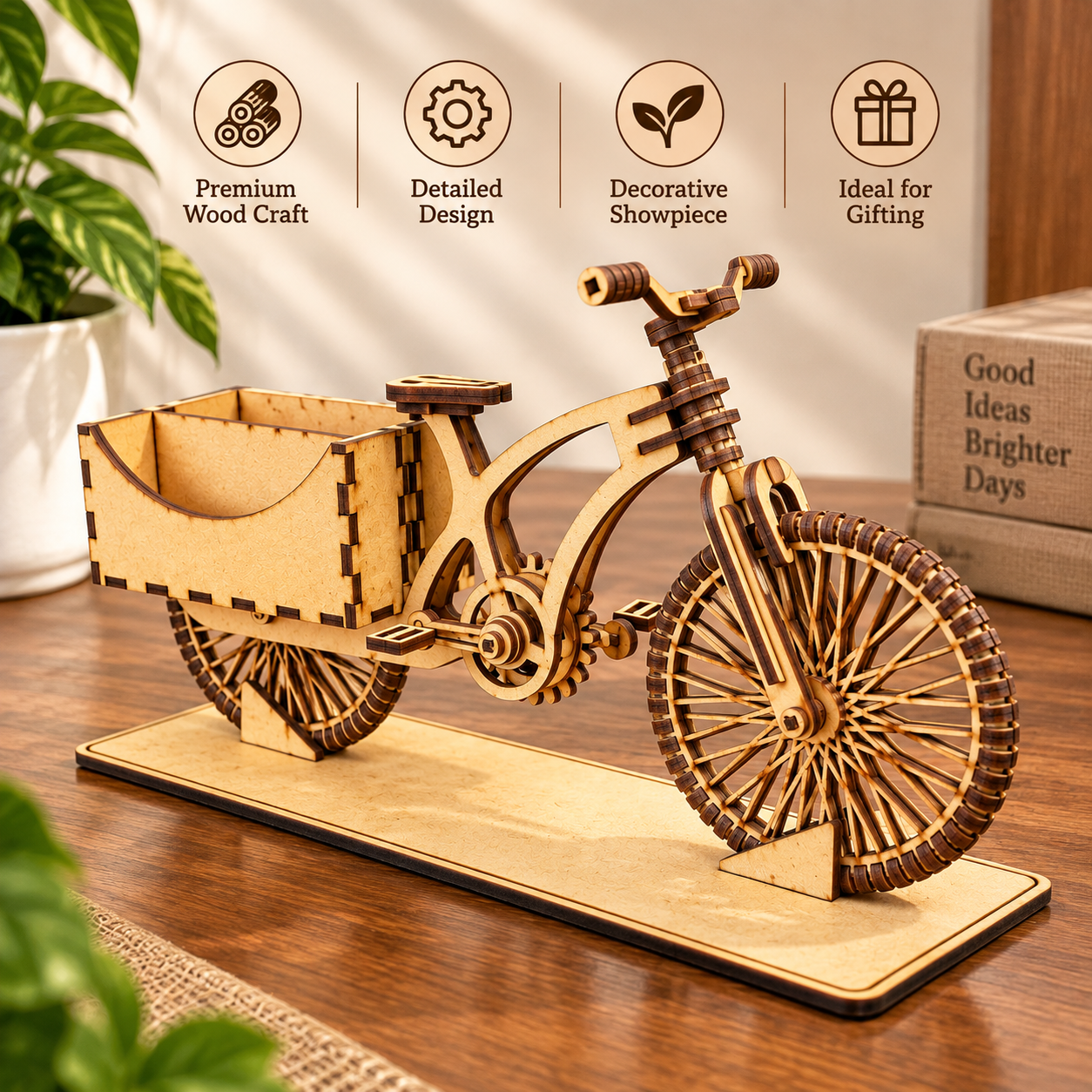 Wooden Bicycle Model